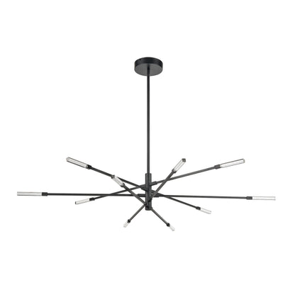 ELK SHOWROOM 85038/LED Light Streak 55.5'' Wide 10-Light Chandelier - Matte Black