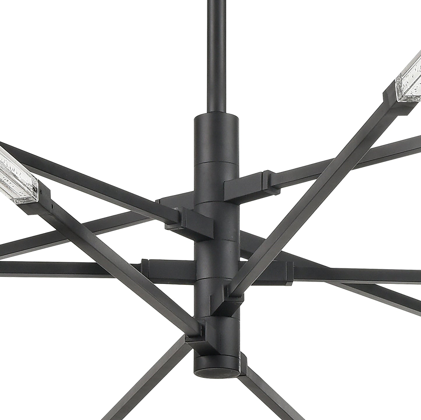 ELK SHOWROOM 85038/LED Light Streak 55.5'' Wide 10-Light Chandelier - Matte Black