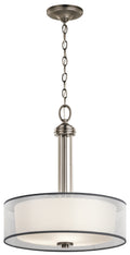 KICHLER 43153AP Tallie 3 Light Pendant Antique Pewter