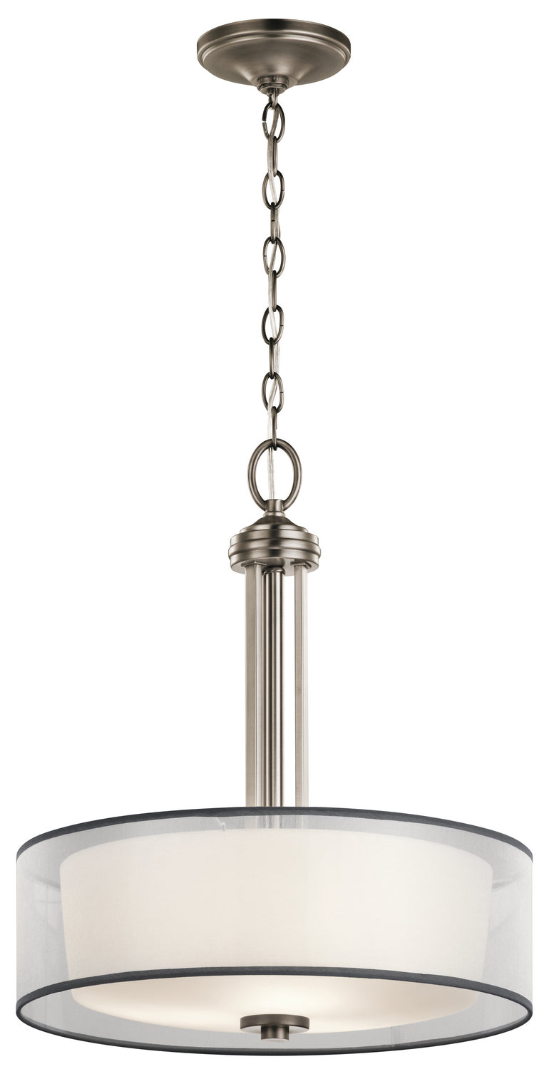 KICHLER 43153AP Tallie 3 Light Pendant Antique Pewter