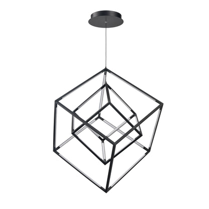 ELK SHOWROOM 85145/LED Cube Squared 17.75'' Wide LED Pendant - Matte Black