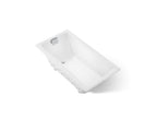 KOHLER K-852-GH0-0 Tea-For-Two 60" X 32" Drop-In Heated Bubblemassage Air Bath - White