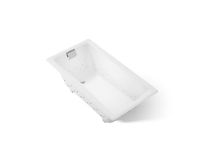 KOHLER K-852-GH0-0 Tea-for-Two 60" x 32" drop-in Heated BubbleMassage air bath - White
