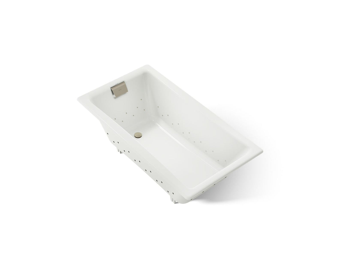 KOHLER K-852-GHBN-NY Tea-For-Two 60" X 32" Drop-In Heated Bubblemassage Air Bath - Dune