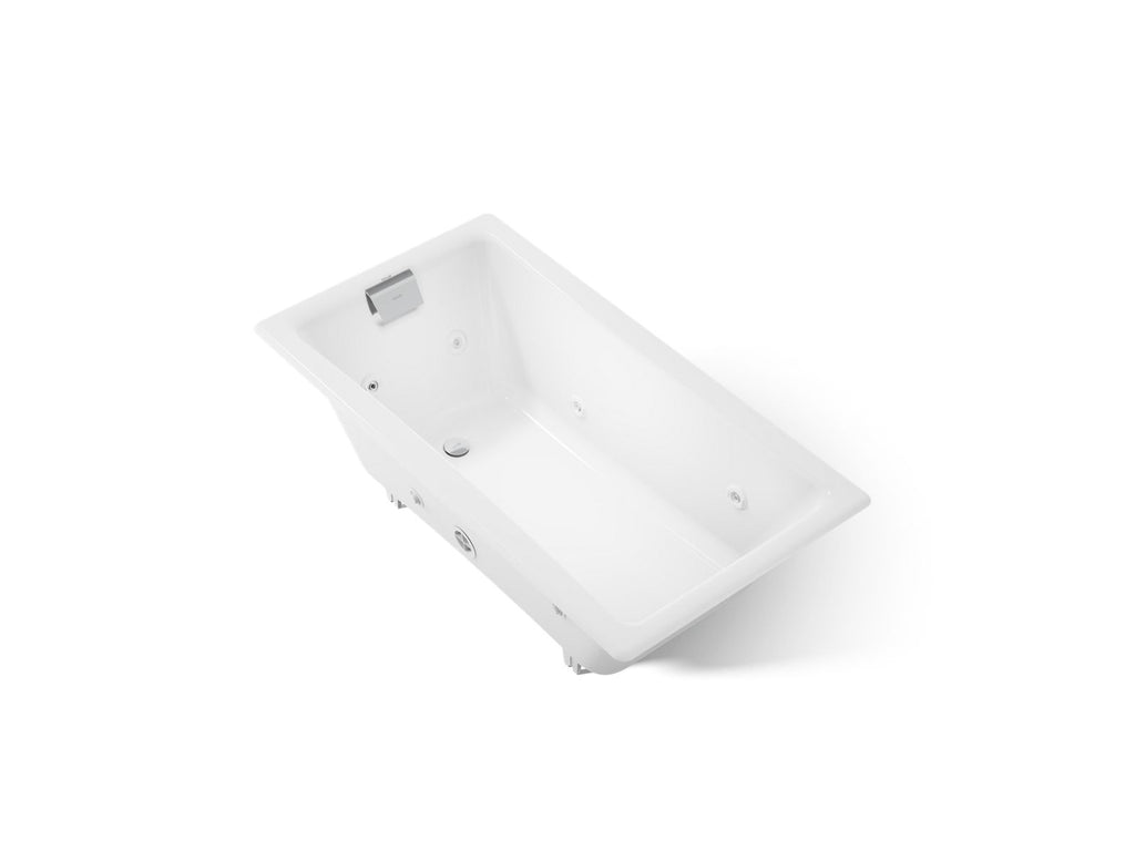 KOHLER K-852-JH-0 Tea-For-Two 60" X 32" Drop-In/Undermount Whirlpool Bath - White