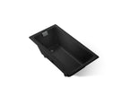 KOHLER K-852-JH-7 Tea-For-Two 60" X 32" Drop-In/Undermount Whirlpool Bath - Black Black