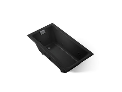 KOHLER K-852-JH-7 Tea-for-Two 60" x 32" drop-in/undermount whirlpool bath - Black Black