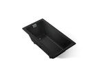 KOHLER K-852-JHE-7 Tea-For-Two 60" X 32" Drop-In/Undermount Whirlpool Bath - Black Black