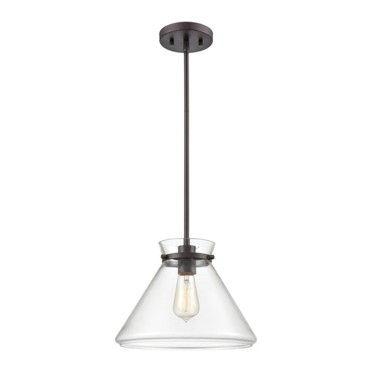 ELK SHOWROOM 85215/1 Mickley 12'' Wide 1-Light Mini Pendant - Oil Rubbed Bronze