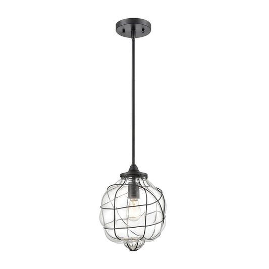 ELK SHOWROOM 85217/1 Adorn 9'' Wide 1-Light Mini Pendant - Oil Rubbed Bronze