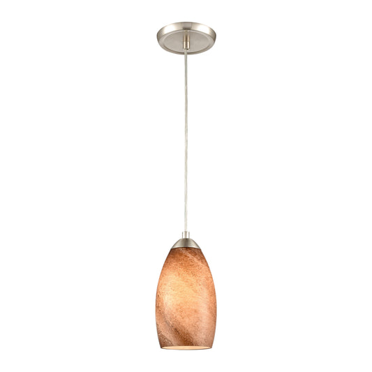 ELK SHOWROOM 85301/1 Planetario 5'' Wide 1-Light Mini Pendant - Satin Nickel