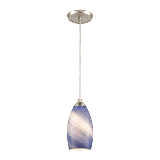 ELK SHOWROOM 85311/1 Planetario 5'' Wide 1-Light Mini Pendant - Satin Nickel