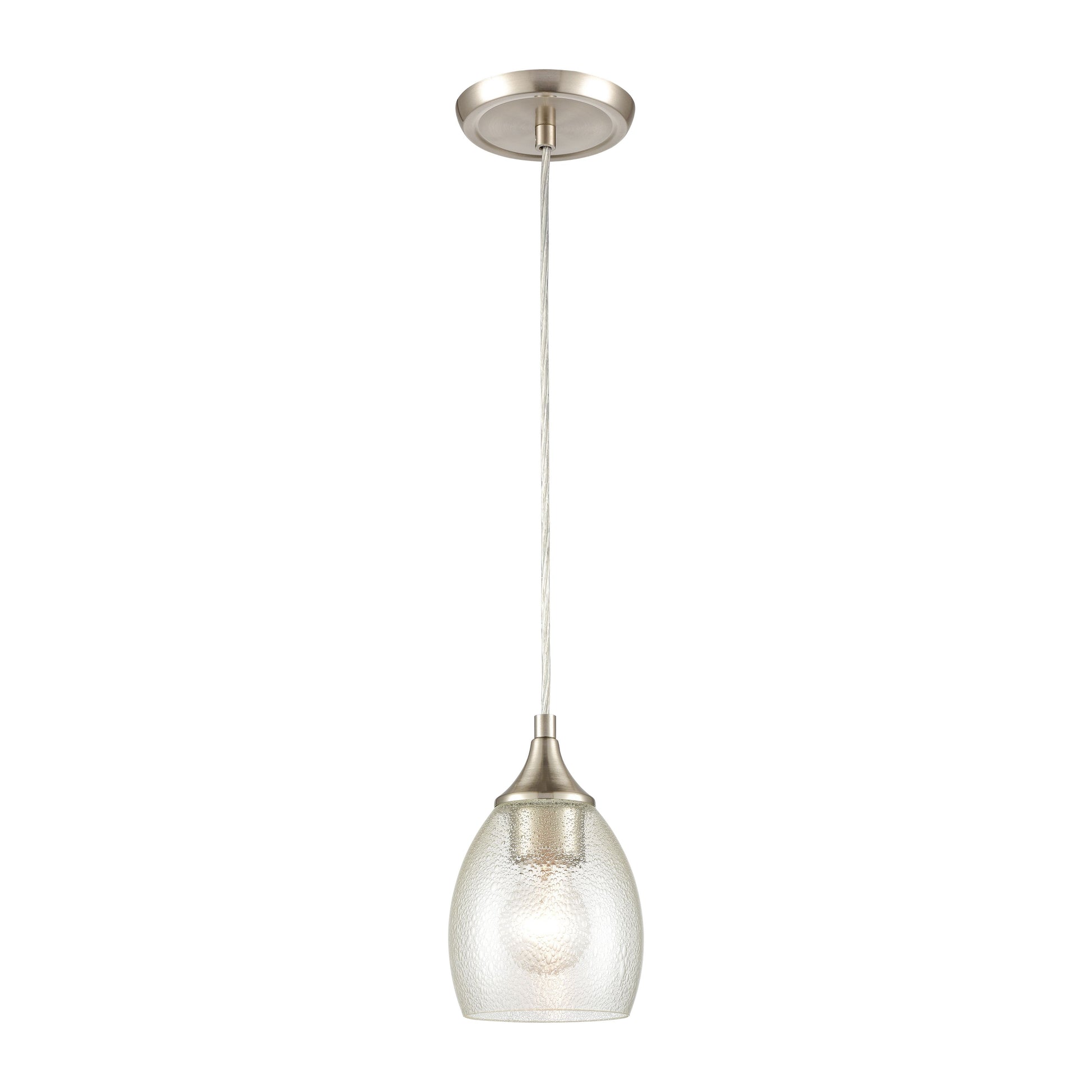 ELK SHOWROOM 85321/1 Miranda 5'' Wide 1-Light Mini Pendant - Satin Nickel