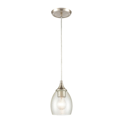 ELK SHOWROOM 85321/1 Miranda 5'' Wide 1-Light Mini Pendant - Satin Nickel