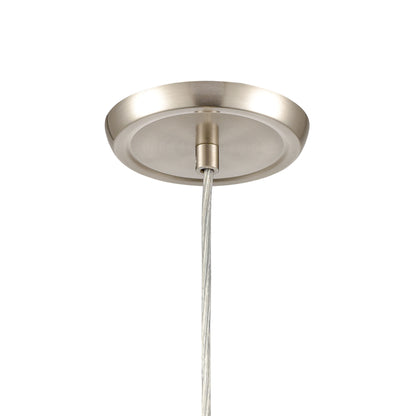 ELK SHOWROOM 85321/1 Miranda 5'' Wide 1-Light Mini Pendant - Satin Nickel