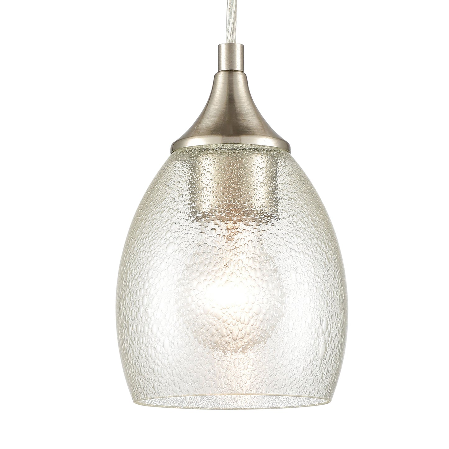 ELK SHOWROOM 85321/1 Miranda 5'' Wide 1-Light Mini Pendant - Satin Nickel