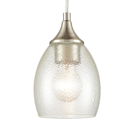 ELK SHOWROOM 85321/1 Miranda 5'' Wide 1-Light Mini Pendant - Satin Nickel