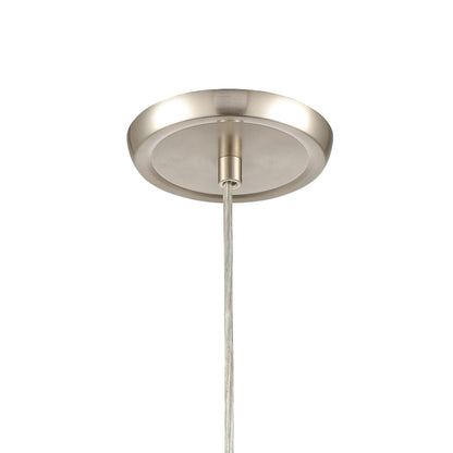 ELK SHOWROOM 85351/1 Caress 5'' Wide 1-Light Pendant - Satin Nickel