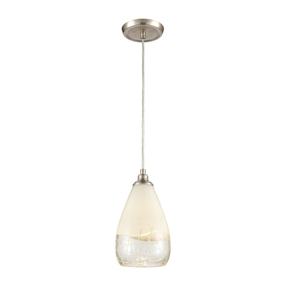 ELK SHOWROOM 85371/1 Sugarcoat 6'' Wide 1-Light Mini Pendant - Satin Nickel