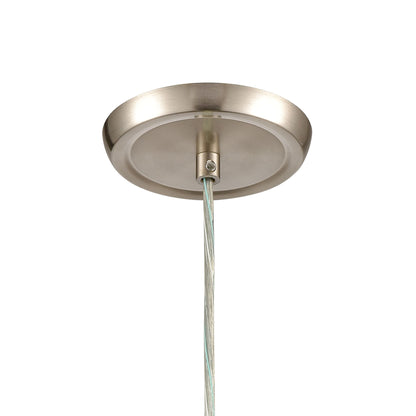 ELK SHOWROOM 85371/1 Sugarcoat 6'' Wide 1-Light Mini Pendant - Satin Nickel