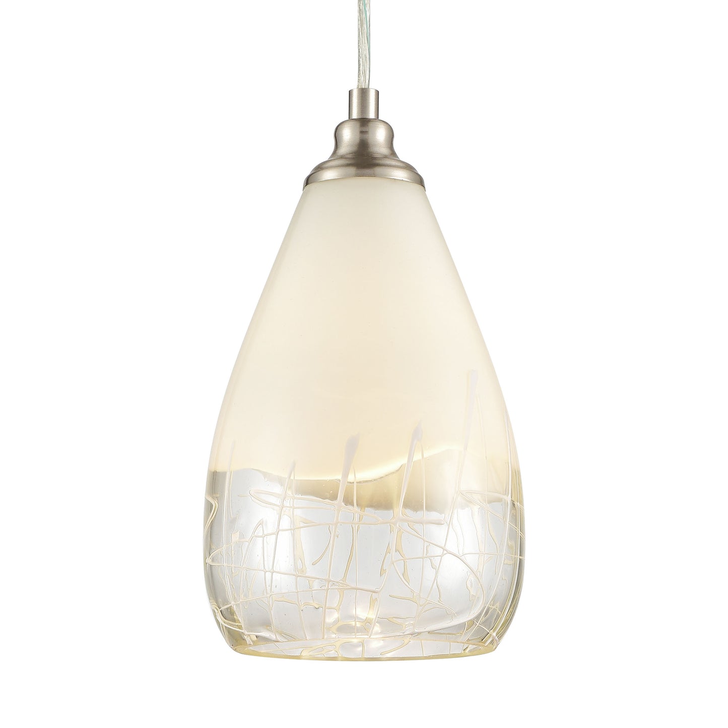 ELK SHOWROOM 85371/1 Sugarcoat 6'' Wide 1-Light Mini Pendant - Satin Nickel