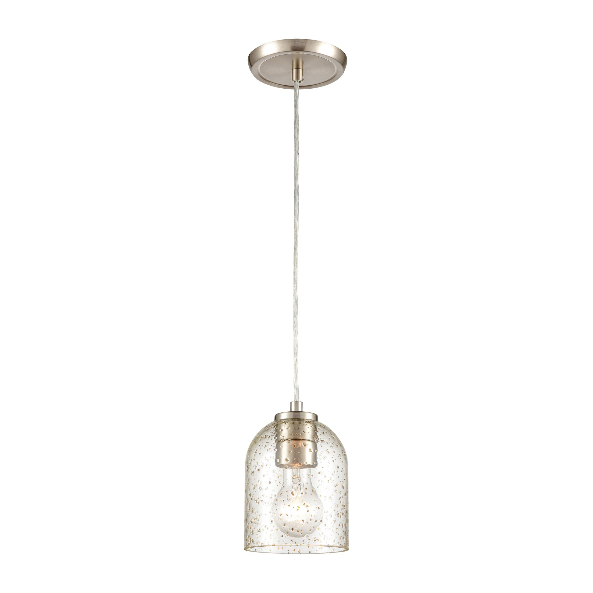 ELK SHOWROOM 85395/1 Sprinkle 5'' Wide 1-Light Mini Pendant - Satin Nickel