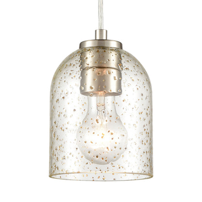 ELK SHOWROOM 85395/1 Sprinkle 5'' Wide 1-Light Mini Pendant - Satin Nickel