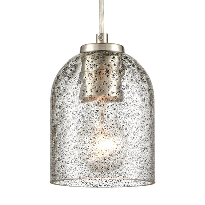 ELK SHOWROOM 85406/1 Sprinkle 5'' Wide 1-Light Mini Pendant - Satin Nickel