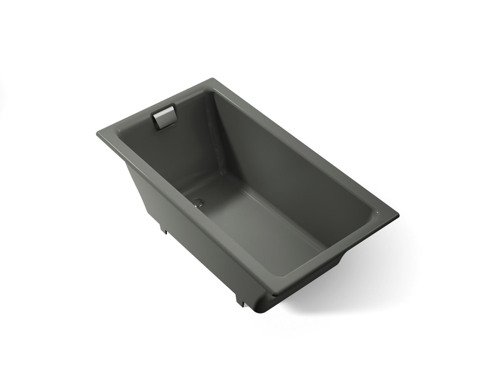KOHLER K-855-58 Tea-For-Two 66" X 36" Drop-In/Undermount Bath - Thunder Grey