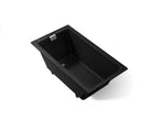 KOHLER K-855-7 Tea-For-Two 66" X 36" Drop-In/Undermount Bath - Black Black