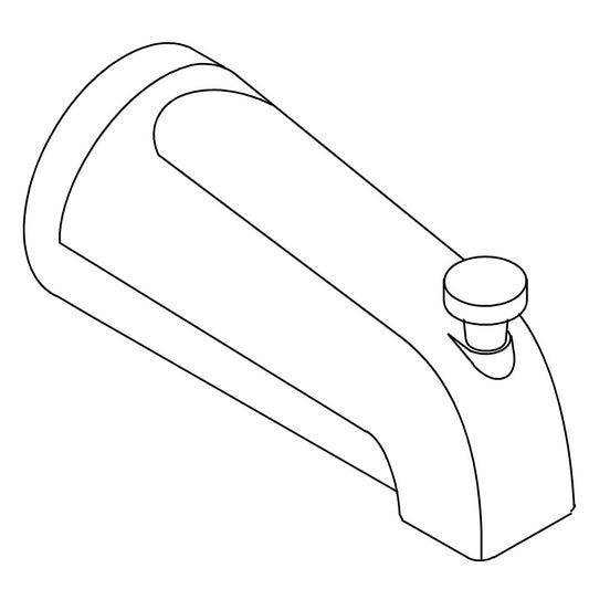 KOHLER Spout, Ips Diverter Bath - Vibrant Polished Nickel, K-85555-SN
