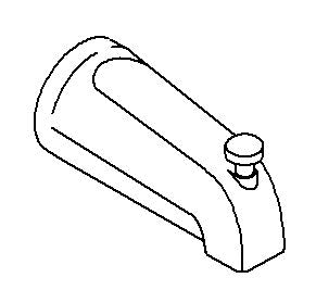 KOHLER Spout, Slip Diverter Bath - Vibrant Brushed Bronze, K-85556-BV