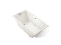 KOHLER K-856-AH-96 Tea-For-Two 66" X 36" Drop-In Effervescence Whirlpool Bath - Biscuit