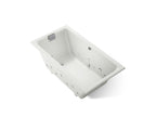 KOHLER K-856-AH-NY Tea-For-Two 66" X 36" Drop-In Effervescence Whirlpool Bath - Dune
