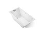 KOHLER K-856-GHBN-0 Tea-For-Two 66" X 36" Drop-In Heated Bubblemassage Air Bath - White
