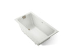 KOHLER K-856-GHBN-NY Tea-For-Two 66" X 36" Drop-In Heated Bubblemassage Air Bath - Dune