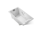 KOHLER K-856-M-95 Tea-For-Two 66" X 36" Drop-In Whirlpool Bath - Ice Grey