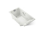 KOHLER K-856-M-NY Tea-For-Two 66" X 36" Drop-In Whirlpool Bath - Dune