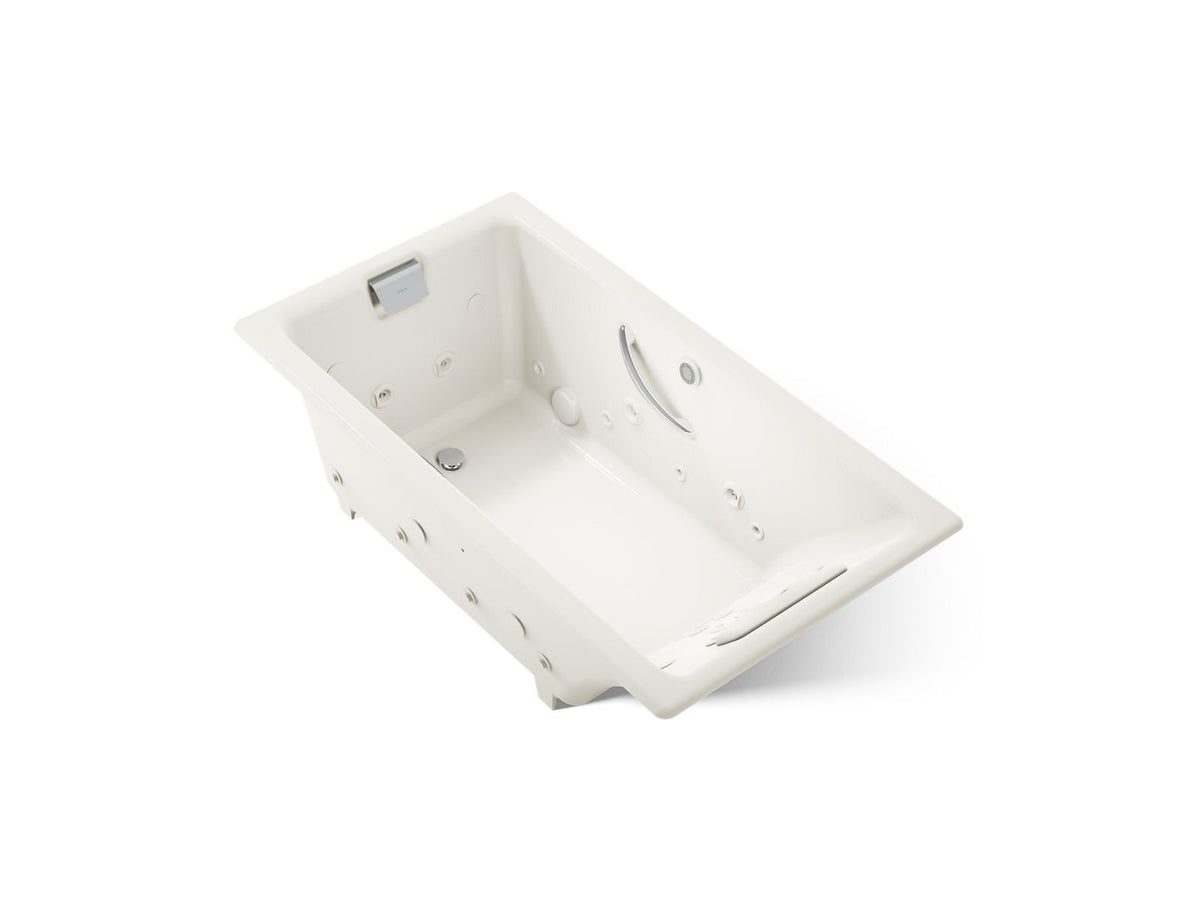 KOHLER K-856-V-96 Tea-For-Two 66" X 36" Drop-In Effervescence Whirlpool Bath - Biscuit