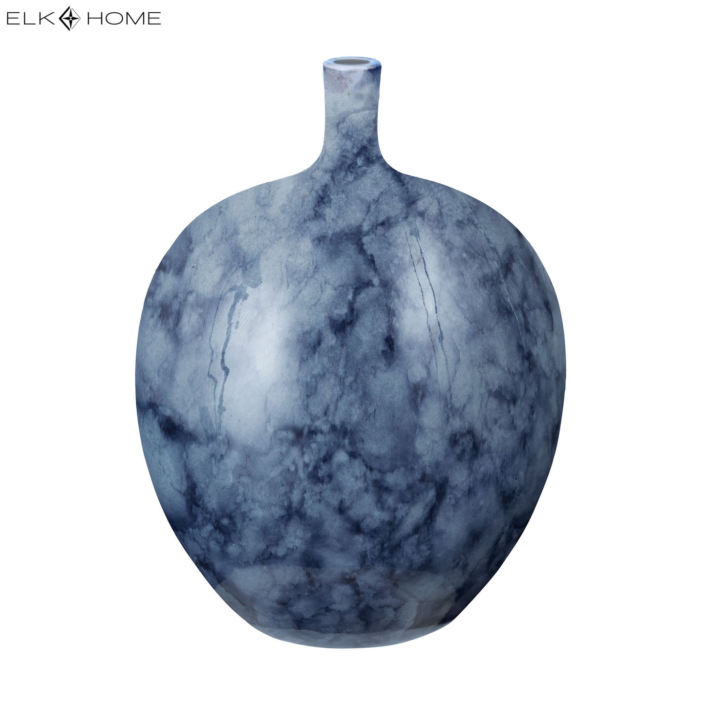 ELK STUDIO 857052 Midnight Marble Vase - Small