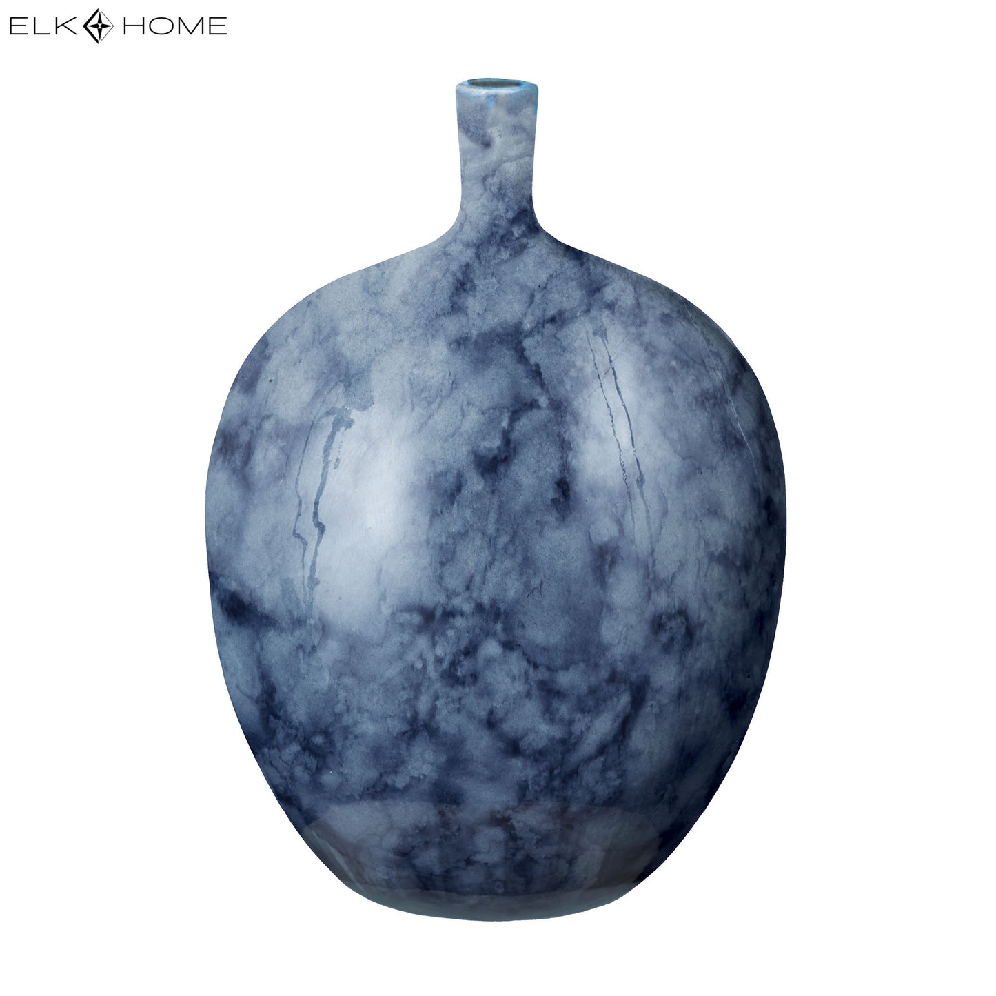 ELK STUDIO 857053 Midnight Marble Vase - Large