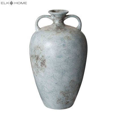 ELK STUDIO 857088 Mottled Starling Vase - Pale Blue