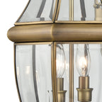 THOMAS 8602EW/89 Ashford 10'' High 2-Light Outdoor Sconce - Antique Brass