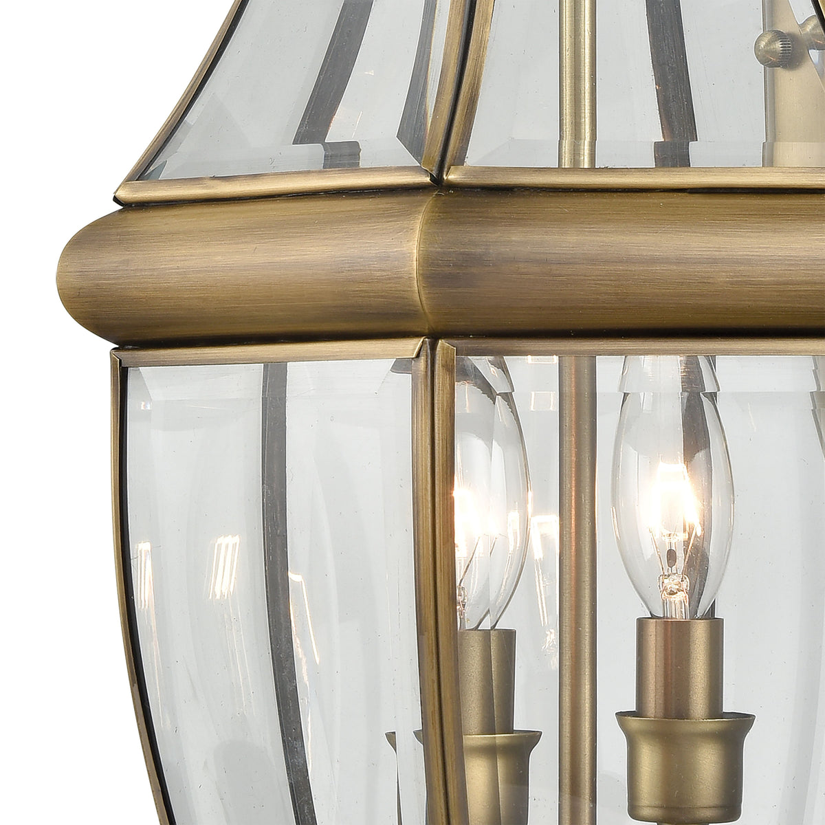THOMAS 8602EW/89 Ashford 10'' High 2-Light Outdoor Sconce - Antique Brass