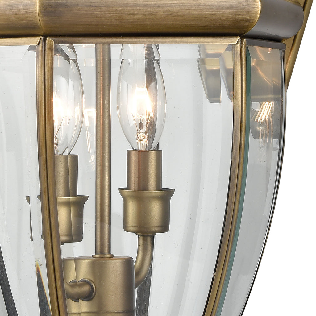 THOMAS 8602EW/89 Ashford 10'' High 2-Light Outdoor Sconce - Antique Brass