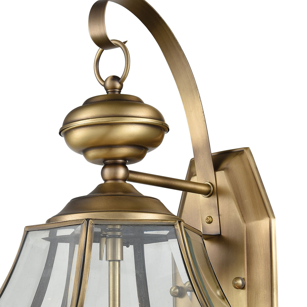 THOMAS 8602EW/89 Ashford 10'' High 2-Light Outdoor Sconce - Antique Brass