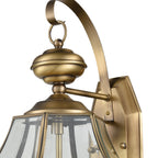 THOMAS 8602EW/89 Ashford 10'' High 2-Light Outdoor Sconce - Antique Brass