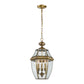 THOMAS 8603EH/89 Ashford 12'' Wide 3-Light Outdoor Pendant - Antique Brass