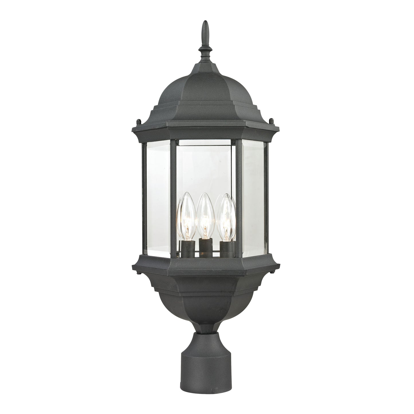 THOMAS 8603EP/65 Spring Lake 23'' High 3-Light Outdoor Post Light - Matte Textured Black