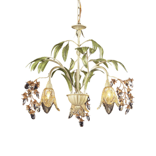 ELK SHOWROOM 86052 Huarco 23'' Wide 3-Light Chandelier - Sage Green